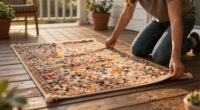 Adding a Cozy Rug to the Covered Porch