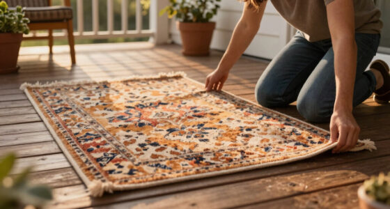 Adding a Cozy Rug to the Covered Porch