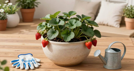 Growing Strawberries in Containers on the Patio