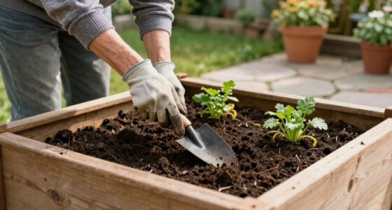 The Gentlest Way to Turn Soil in a Raised Bed